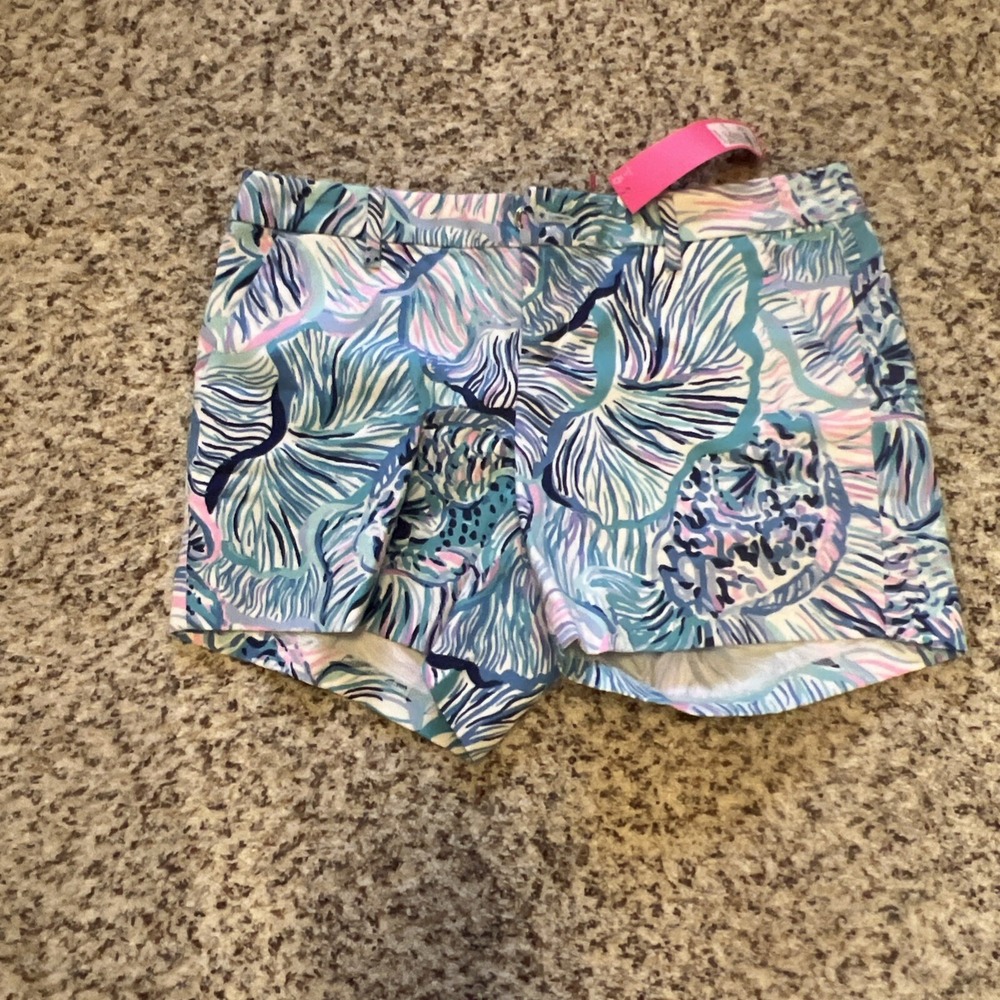 Lilly Pulitzer‎ Callahan Stretch Short Blue Fishful Thinking Size 6 NWT